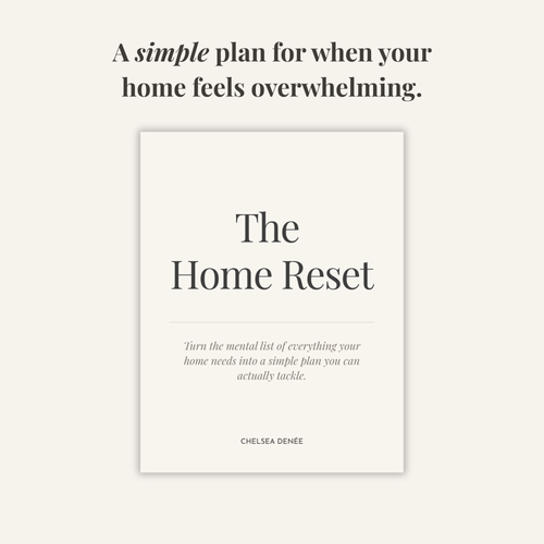 The Home Reset printable planner for organizing an overwhelming home to-do list
