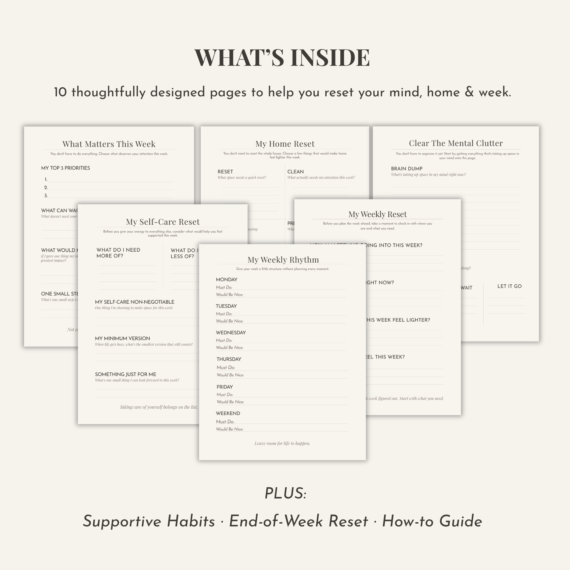 The Chelsea Denée Weekly Reset