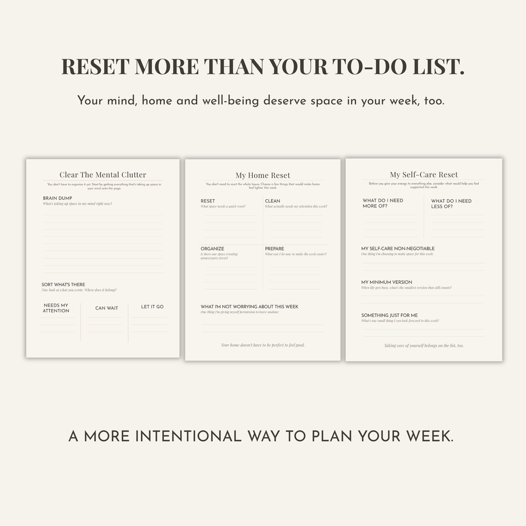 The Chelsea Denée Weekly Reset